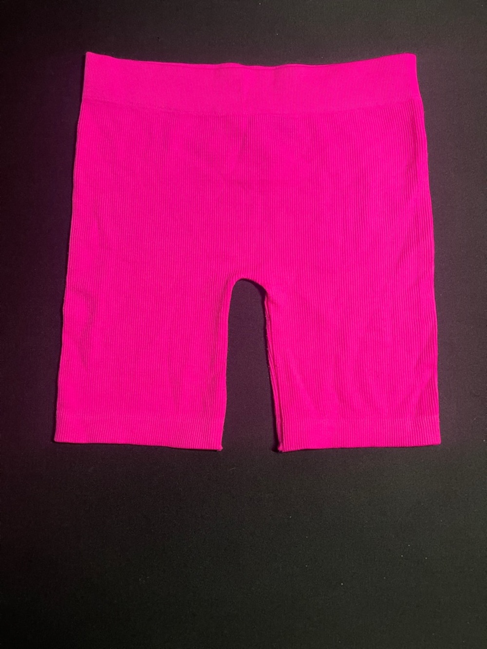 Buzz Neon Pink Ribbed Tank & Bike Shorts Set - Picture 3 of 4
